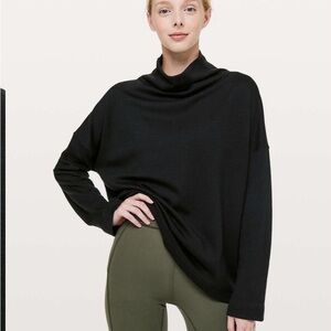 Lululemon Principal Dancer Funnel Neck Wool Sweater